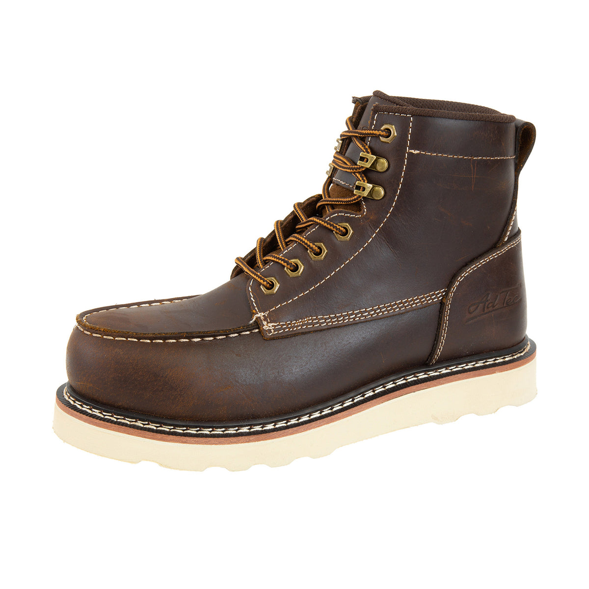 Ad Tec Men's Rancho 6" Moc Toe Comp Toe Work Boot Work Boots AdTec Footwear