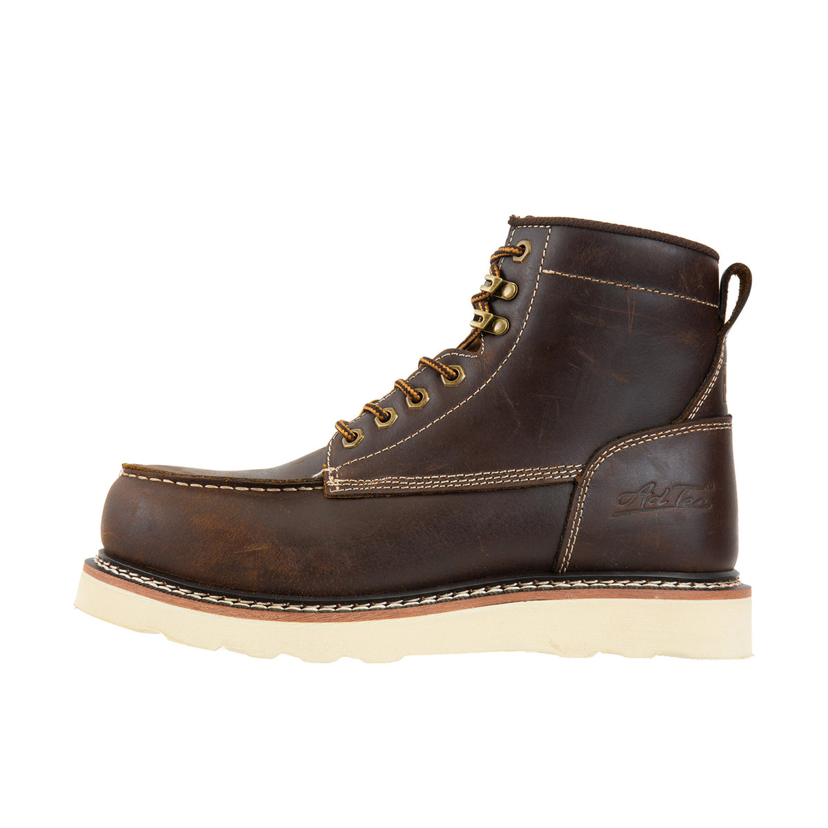 Ad Tec Men's Rancho 6" Moc Toe Comp Toe Work Boot Work Boots AdTec Footwear