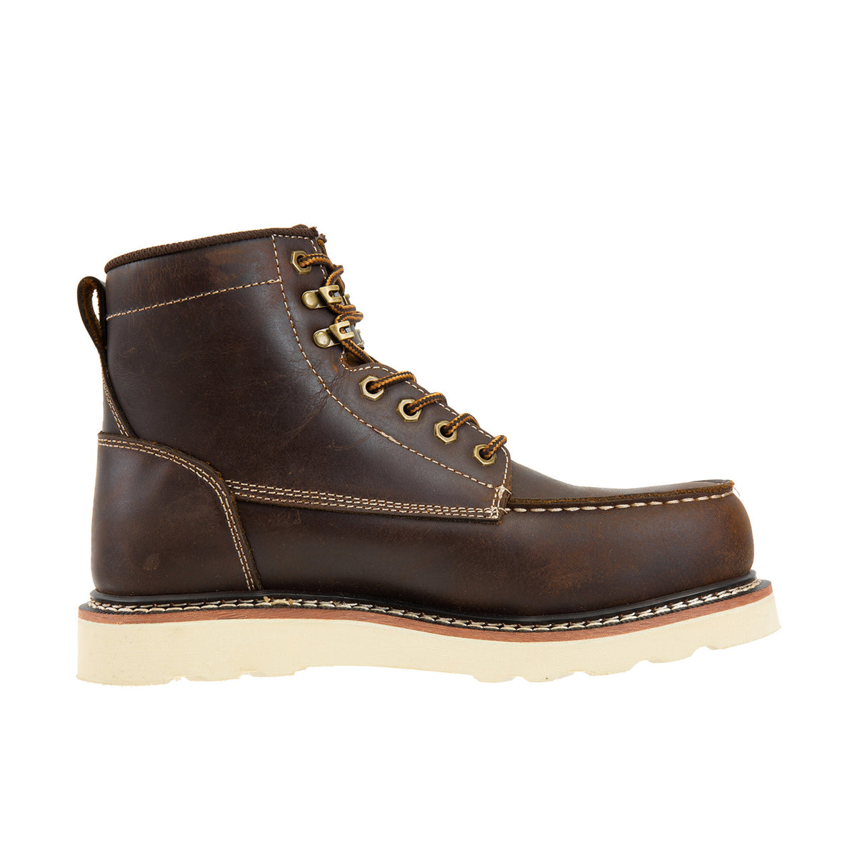 Ad Tec Men's Rancho 6" Moc Toe Comp Toe Work Boot Work Boots AdTec Footwear Crazy Horse 10 M