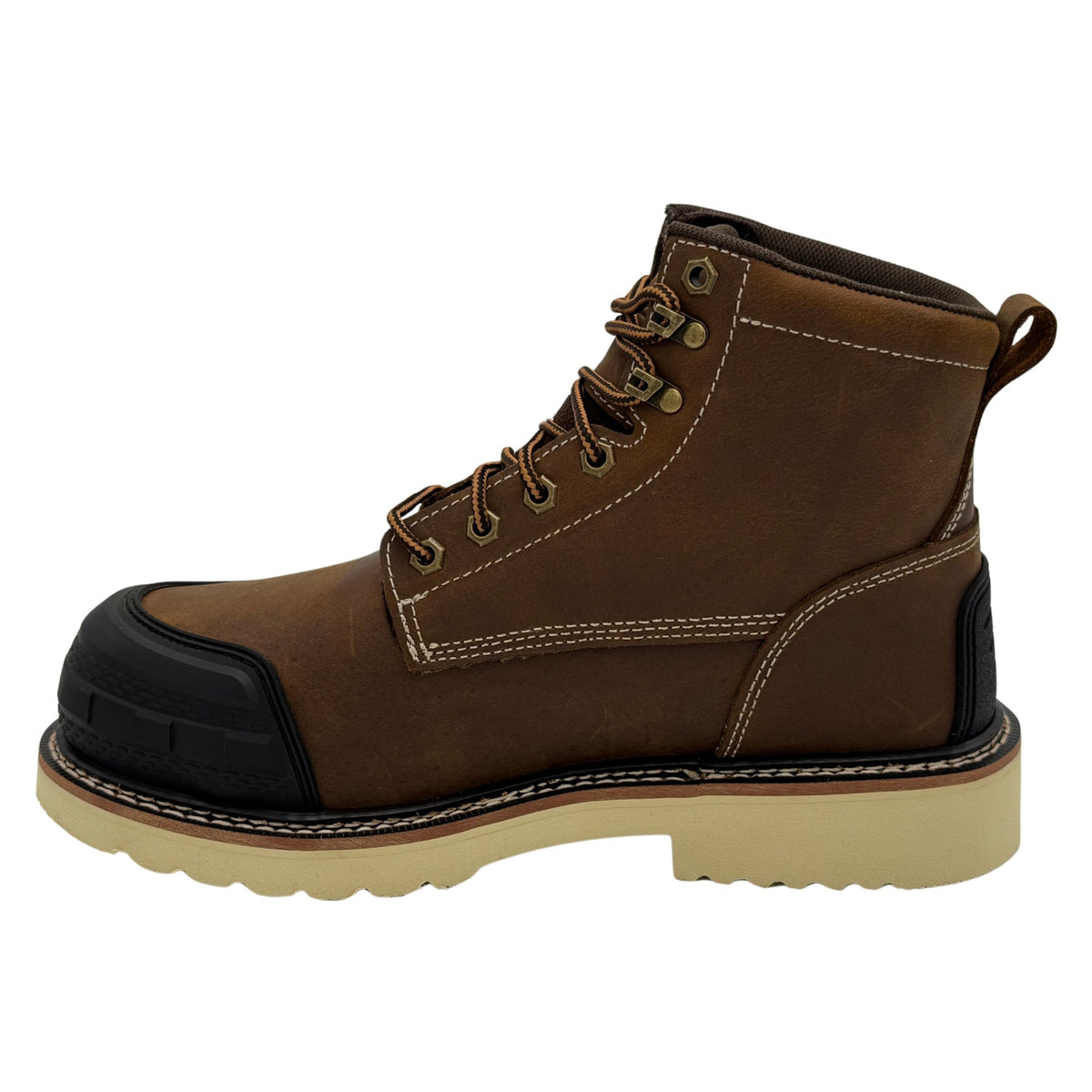 Ad Tec Men's Guardian Pro 6" Rubber Toe Comp Toe Work Boot Work Boots AdTec Footwear