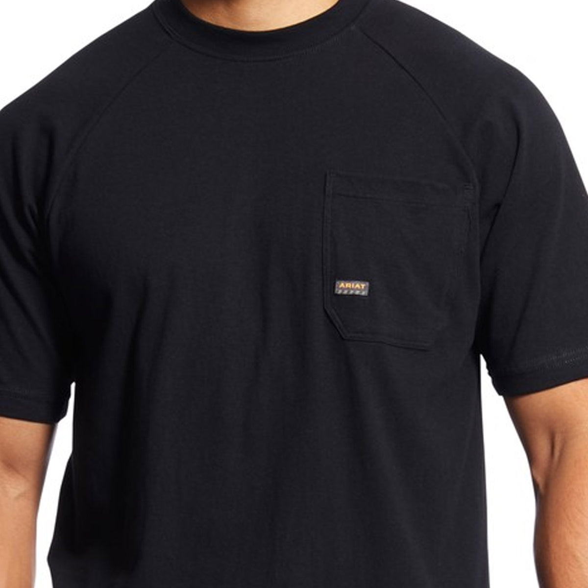 Ariat Men&#39;s Rebar CottonStrong T-Shirt_Black - Work World - Workwear, Work Boots, Safety Gear