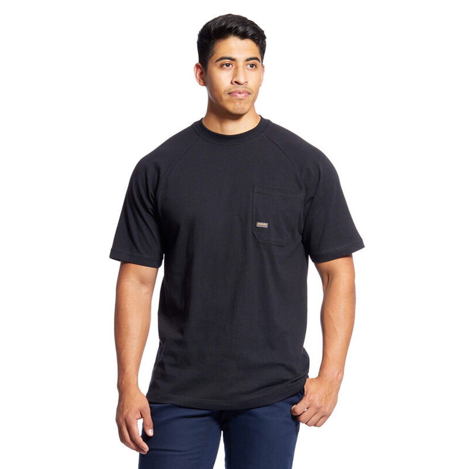 Ariat Men's Rebar CottonStrong T-Shirt_Black - Work World - Workwear, Work Boots, Safety Gear