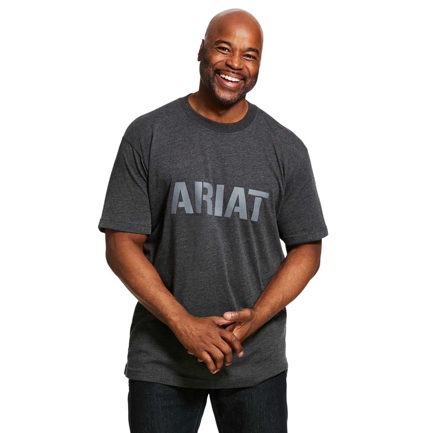 Ariat Men's Rebar Cotton Strong Block T-Shirt - Work World - Workwear, Work Boots, Safety Gear