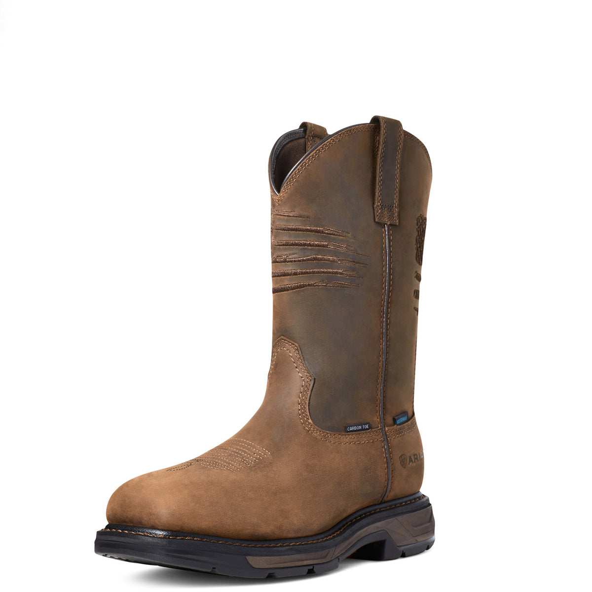 Ariat Men&#39;s WorkHog XT Patriot Waterproof Carbon Toe Work Boot - Work World - Workwear, Work Boots, Safety Gear