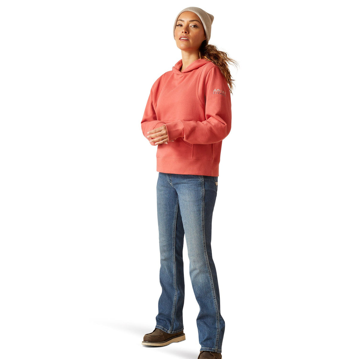 Ariat Women's Rebar Lightweight Cropped Hoodie Sweatshirts & Hoodies Ariat