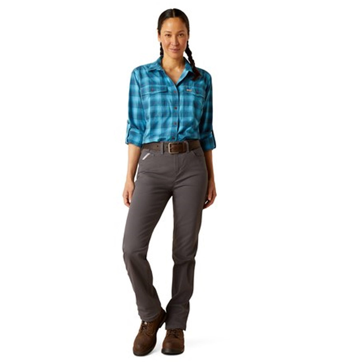 Ariat Women&#39;s Rebar Made Tough DuraStretch Button-Up Work Shirt - Work World - Workwear, Work Boots, Safety Gear
