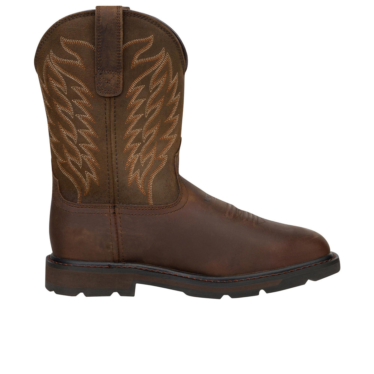 Ariat Men's Groundbreaker Wide Square Toe MetGuard Steel Toe Work Boot Work Boots Ariat Brown 10 2E