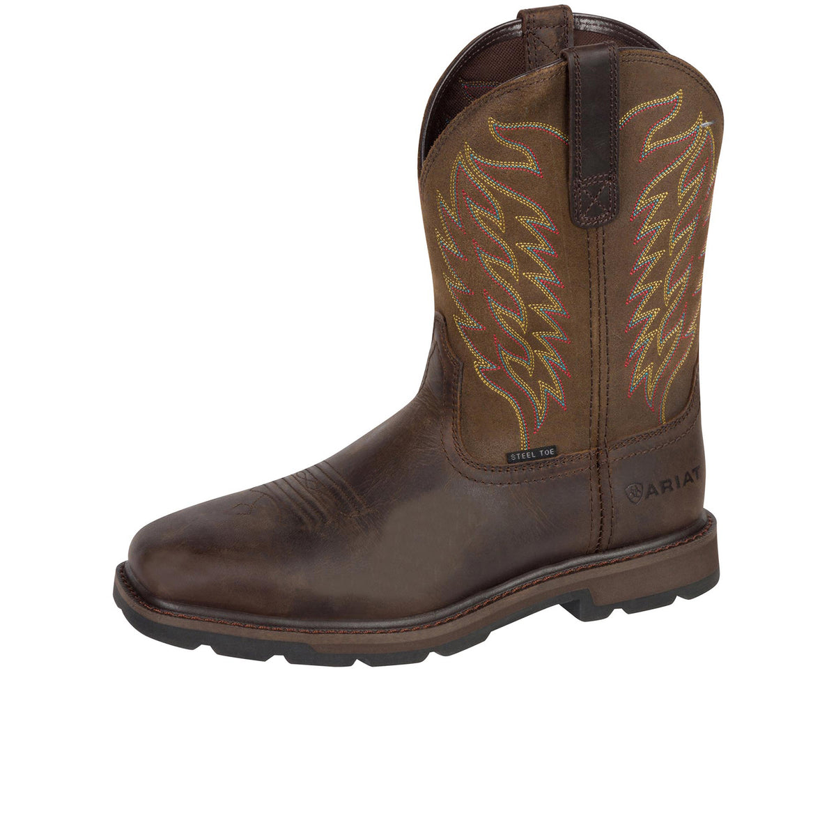 Ariat Men's Groundbreaker Wide Square Toe Steel Toe Work Boot Work Boots Ariat