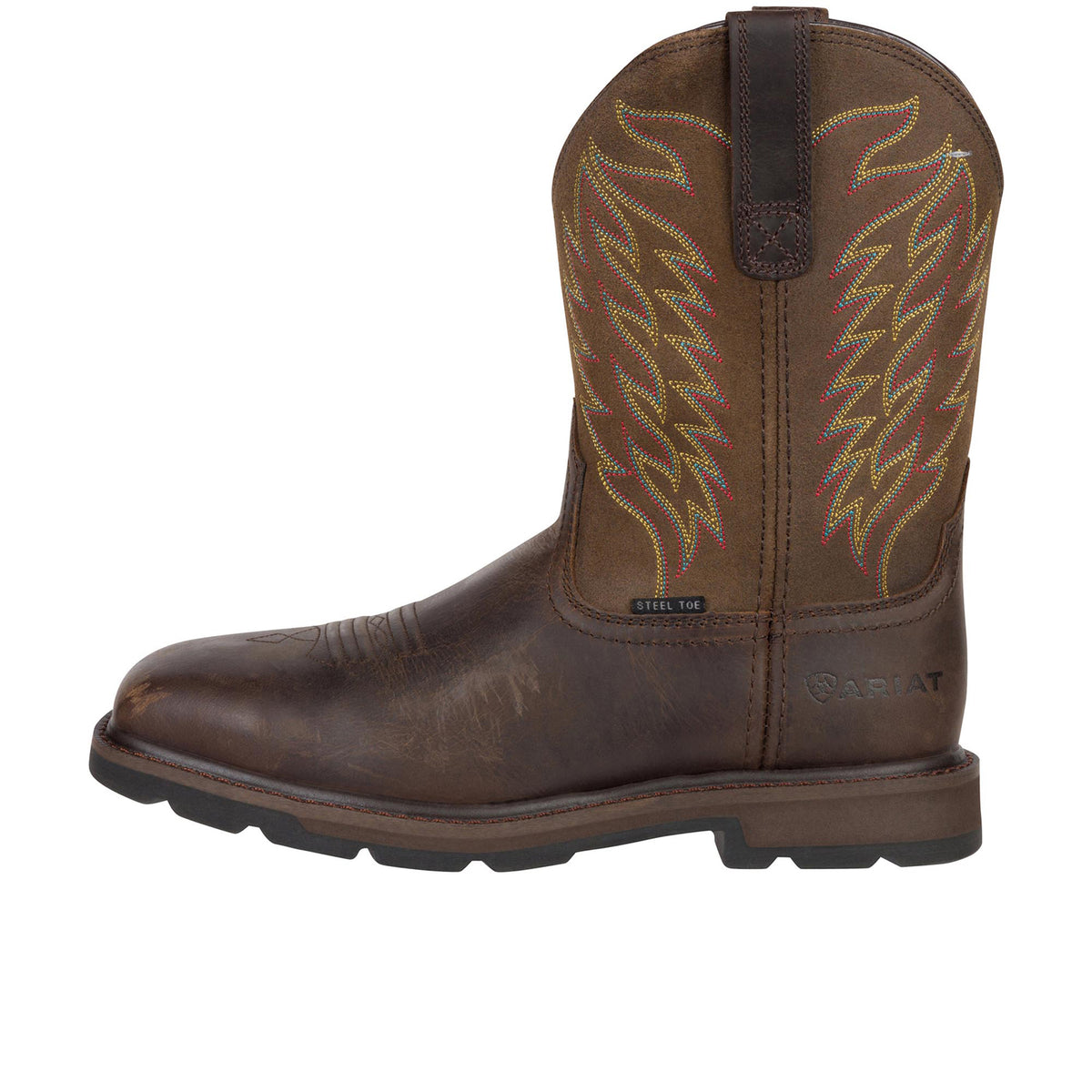Ariat Men's Groundbreaker Wide Square Toe Steel Toe Work Boot Work Boots Ariat