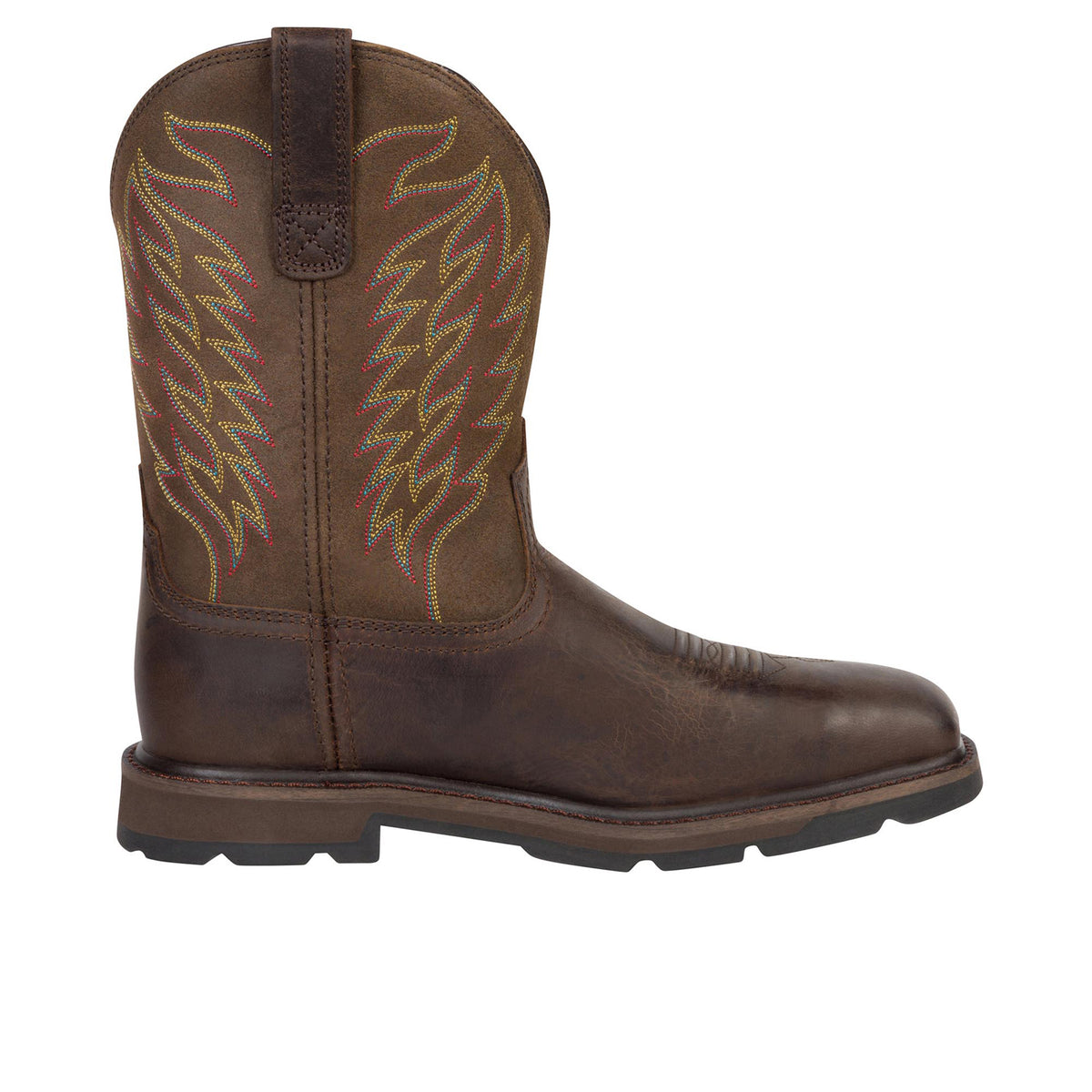 Ariat Men's Groundbreaker Wide Square Toe Steel Toe Work Boot Work Boots Ariat Brown 10 2E