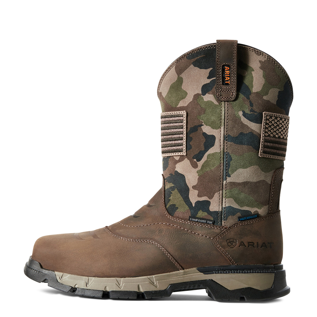 Ariat Men's Rebar Flex Patriot Waterproof Comp Toe Work Boot