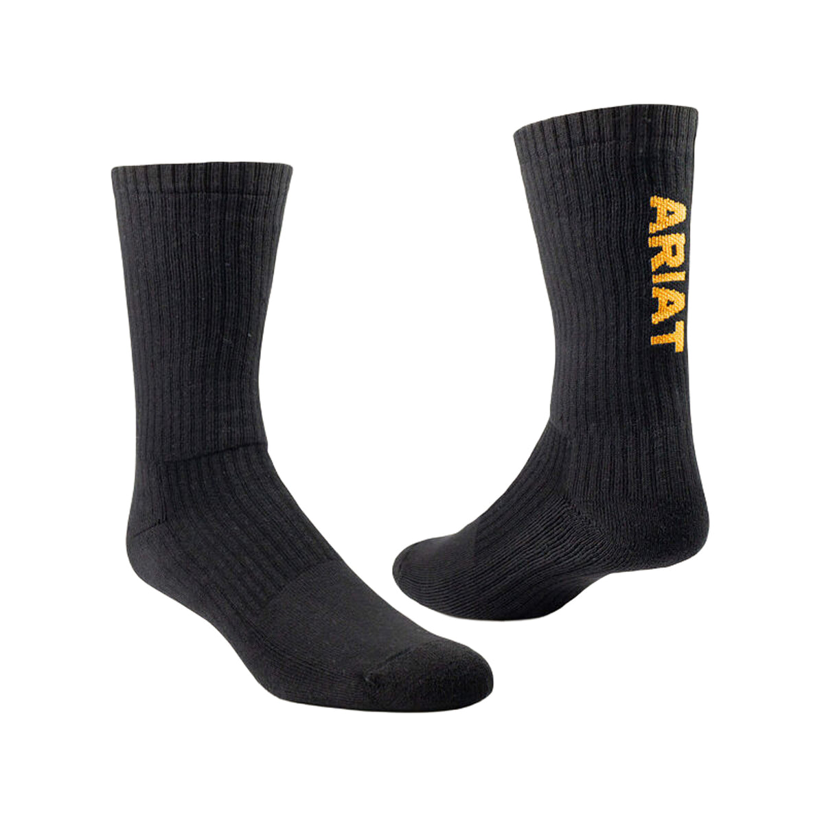 Ariat Premium Ringspun Cotton Crew Work Sock 3 Pair Pack