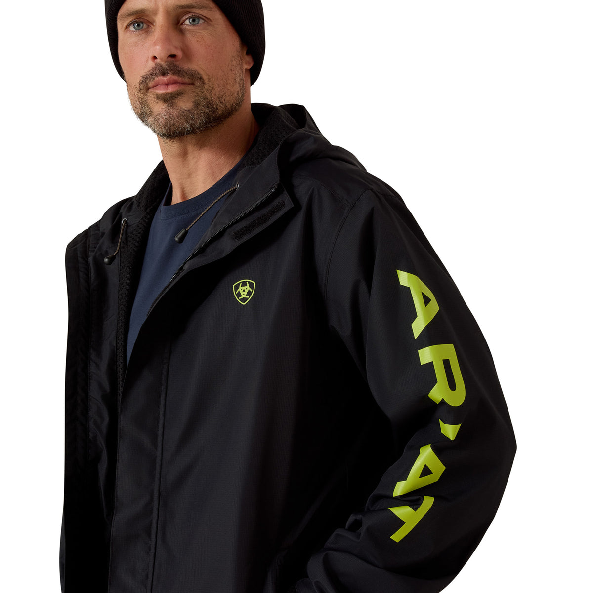 Ariat Men's Rebar Stormshell Logo Waterproof Jacket Jackets & Coats Ariat