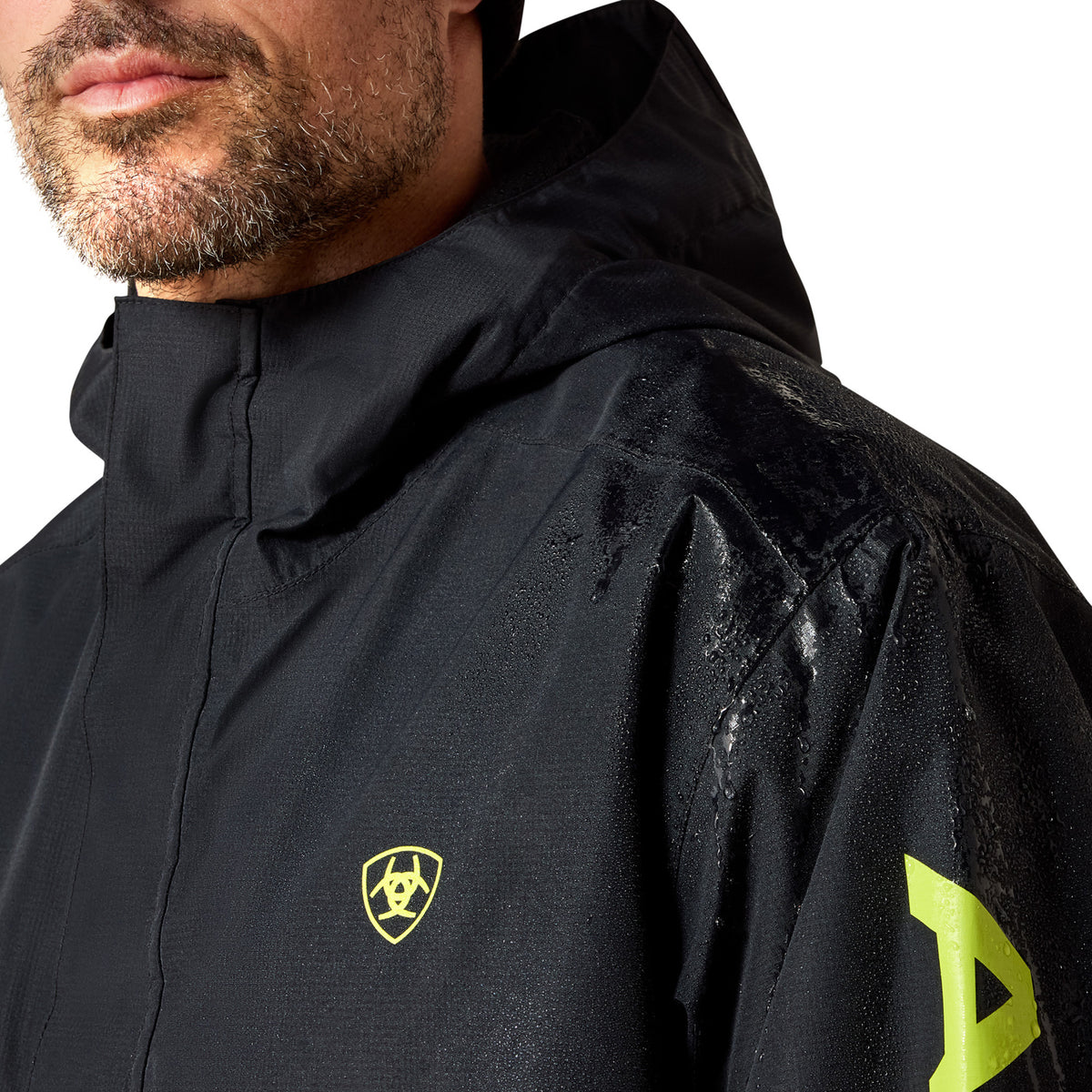 Ariat Men's Rebar Stormshell Logo Waterproof Jacket Jackets & Coats Ariat
