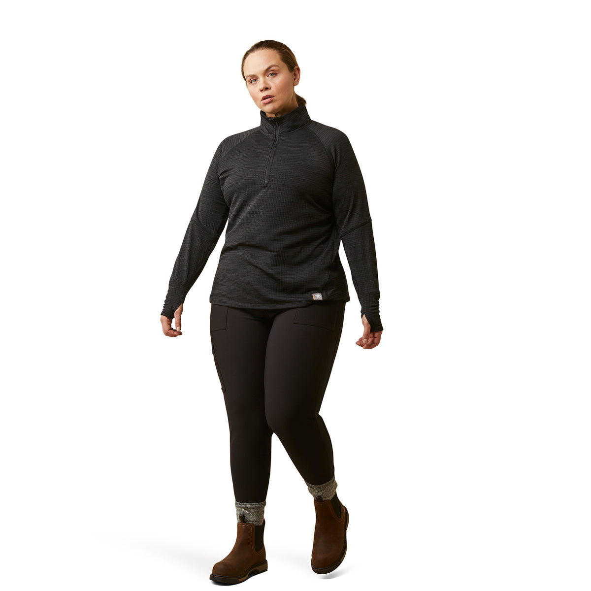 Ariat Women's Rebar Gridwork 1/4 Zip Baselayer