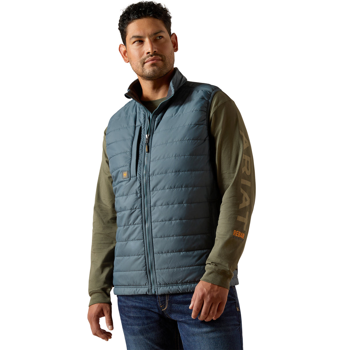 Ariat Men's Rebar Cordura Ripstop Lightweight Insulated Vest Vests Ariat Dark Slate 2XL Reg