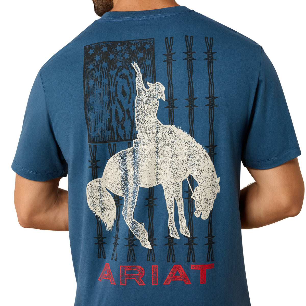 Ariat Men's Flag Bronco Classic Fit T-Shirt T-Shirts Ariat