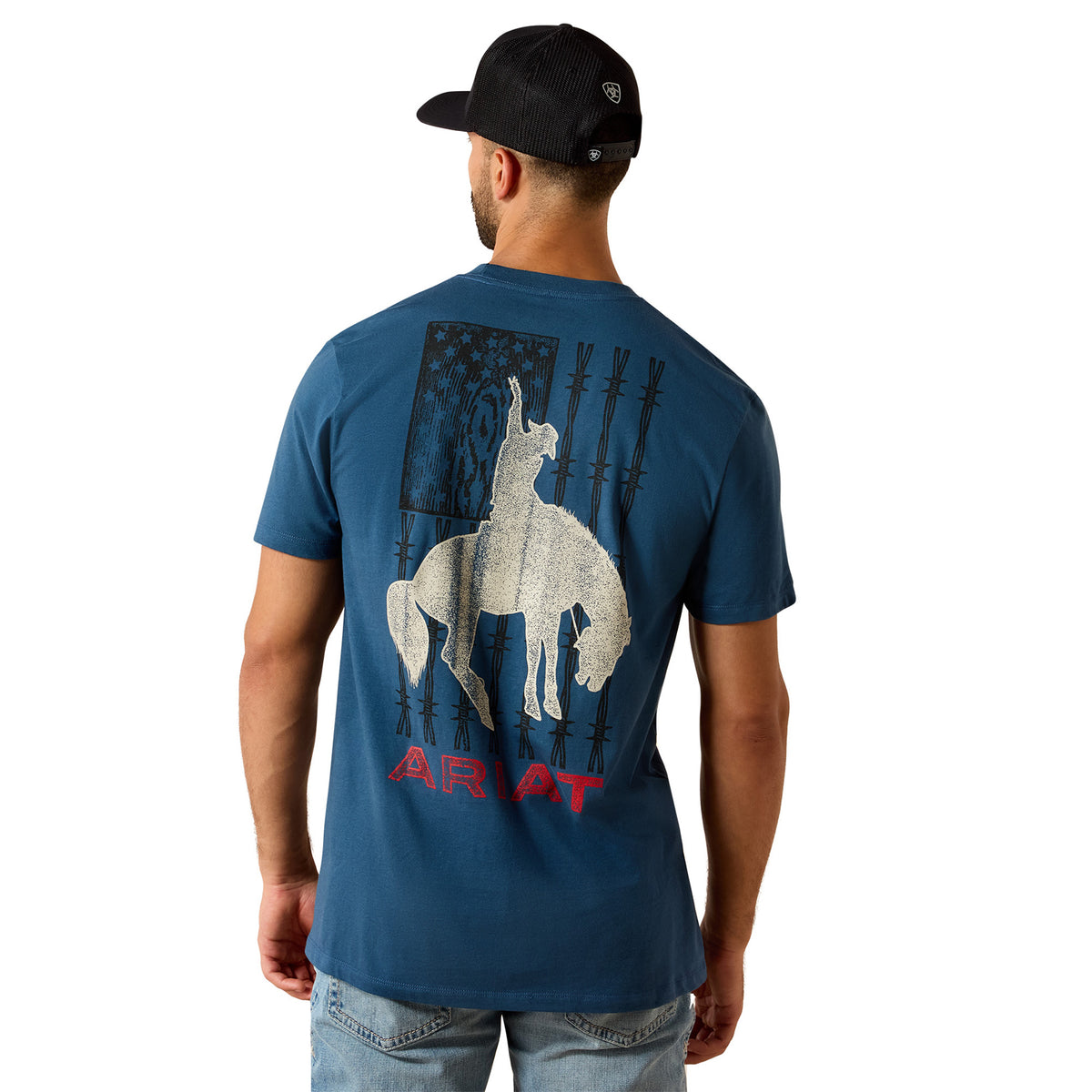 Ariat Men's Flag Bronco Classic Fit T-Shirt T-Shirts Ariat Key Largo 2XL Reg