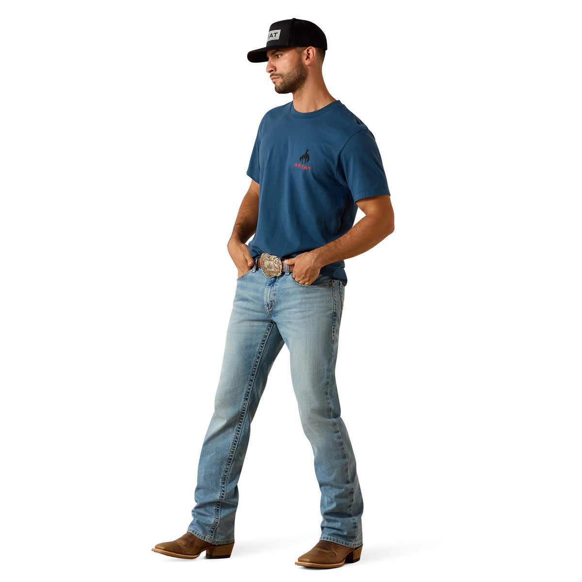 Ariat Men's Flag Bronco Classic Fit T-Shirt T-Shirts Ariat