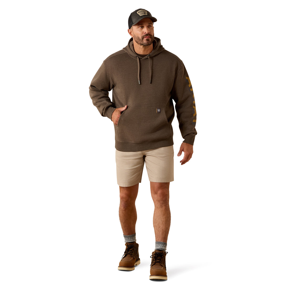 Ariat Men's Rebar Lightweight Logo Hoodie Sweatshirts & Hoodies Ariat