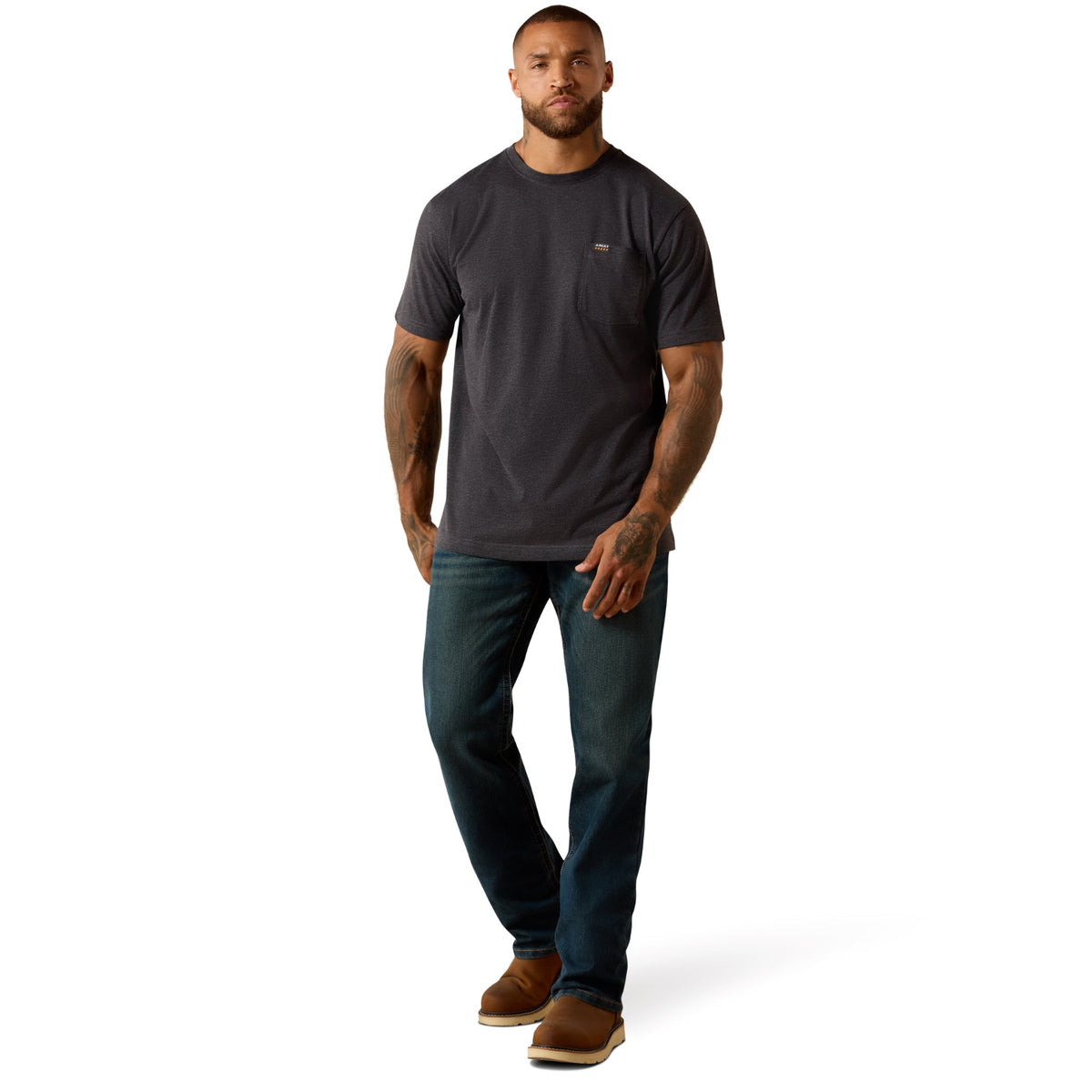 Ariat Men's Rebar Cotton Strong Skull Graphic Short Sleeve Tee T-Shirts Ariat