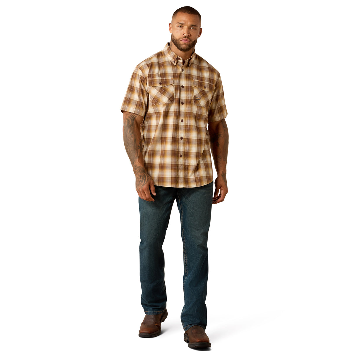 Ariat Men's Reba DuraStretch Short Sleeve Work Shirt Work Shirts Ariat