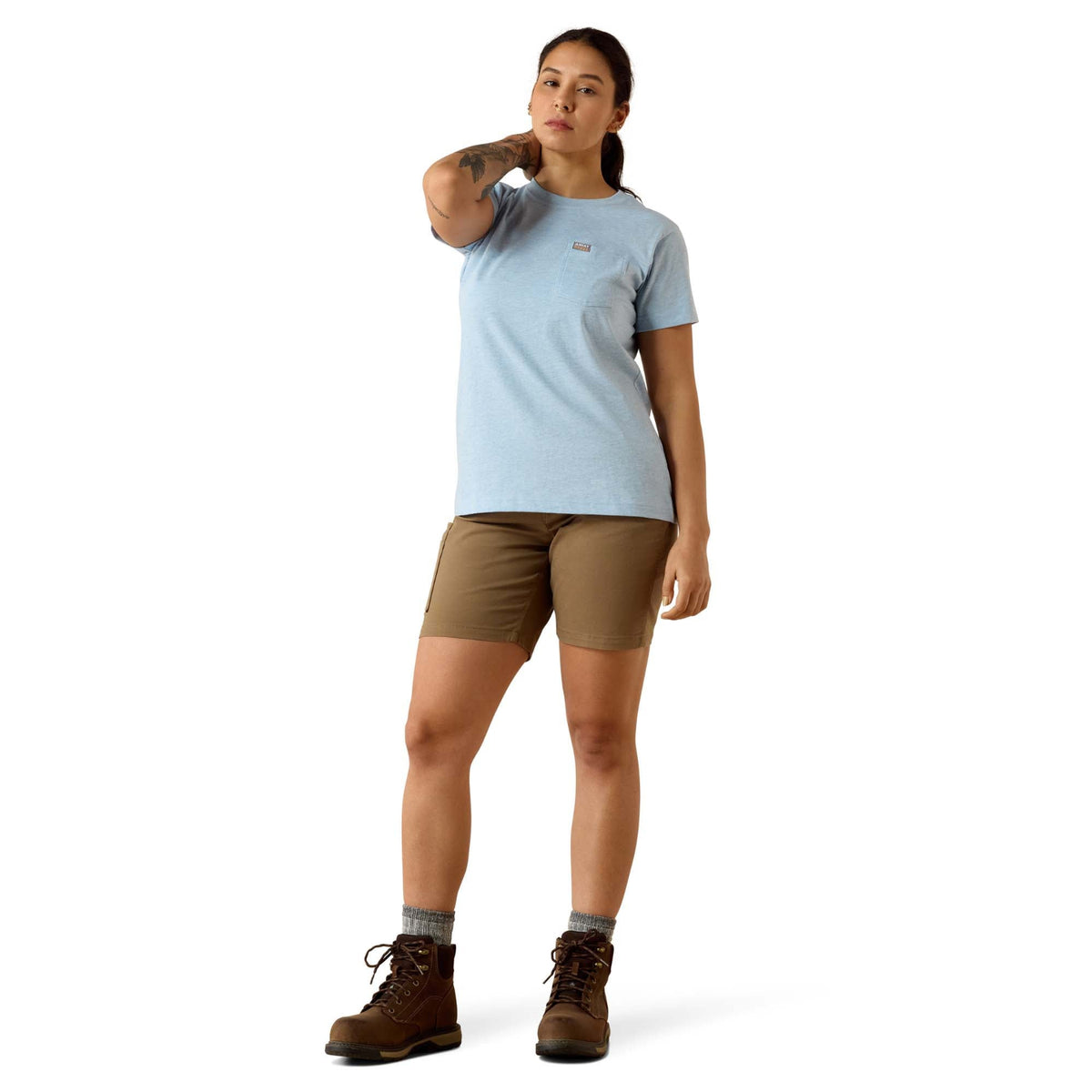 Ariat Women's Rebar CottonStrong™ Space Dye Short Sleeve T-Shirts T-Shirts Ariat