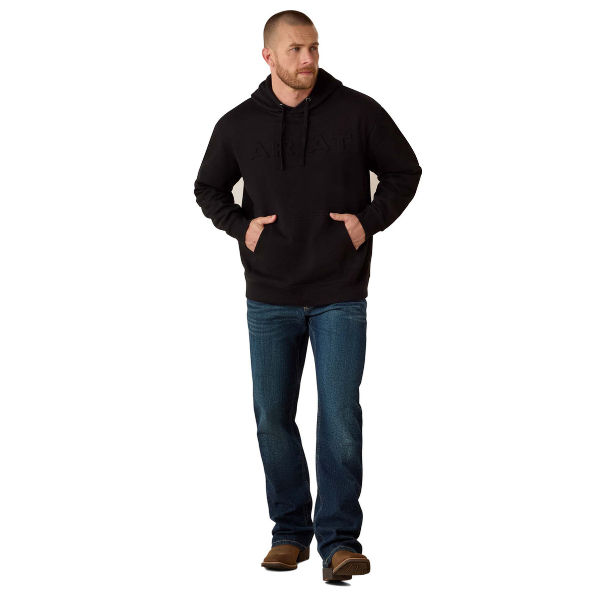 Ariat Men's Embossed Logo Hoodie