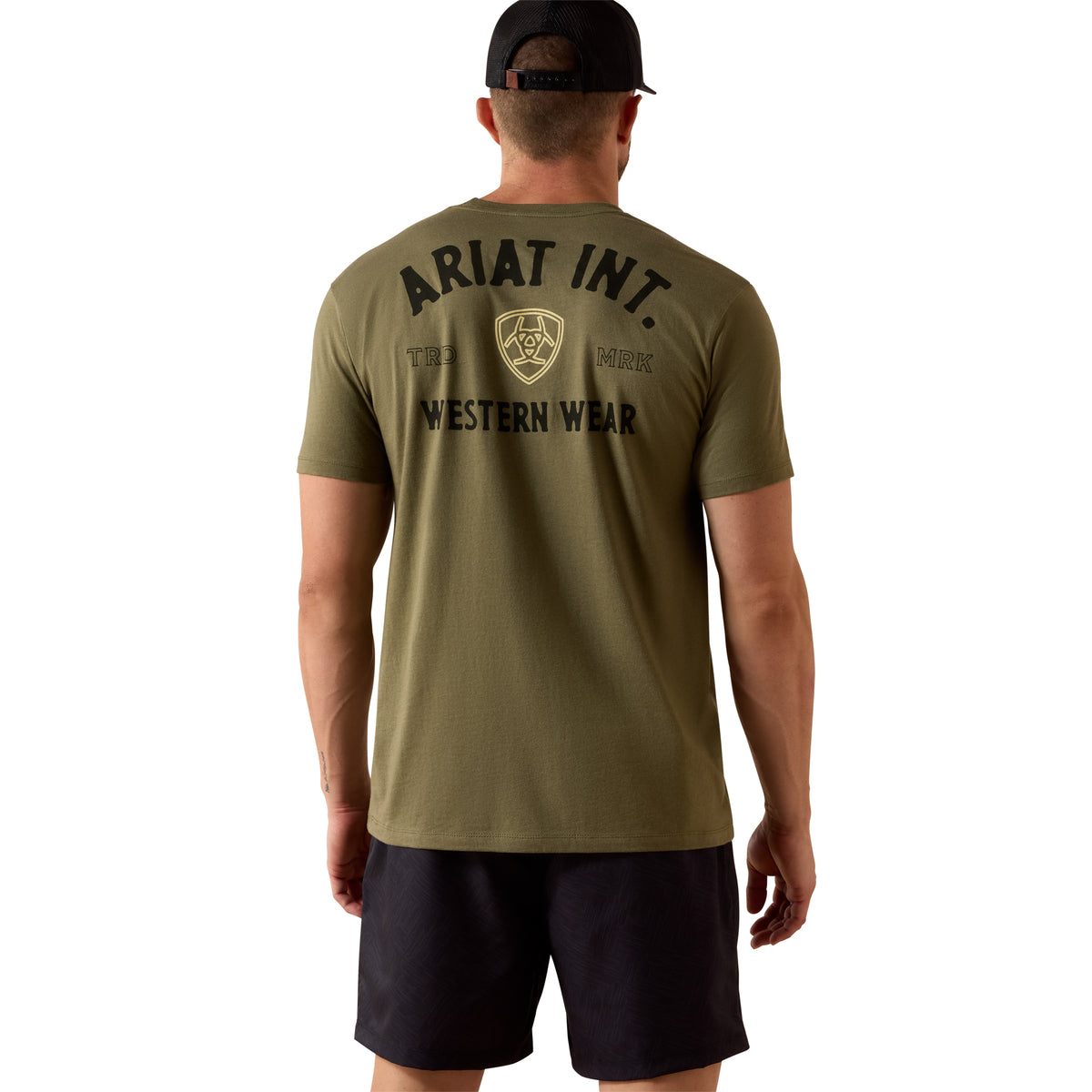 Ariat Men's Outline Shop T-Shirt T-Shirts Ariat Military Heather 2XL Reg
