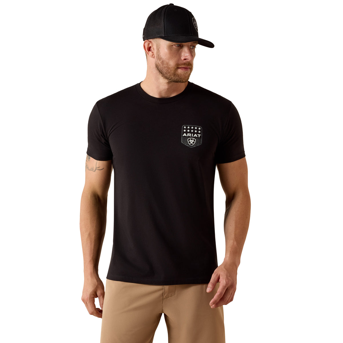 Ariat Men's Stripe Patriotic Badge T-Shirt T-Shirts Ariat