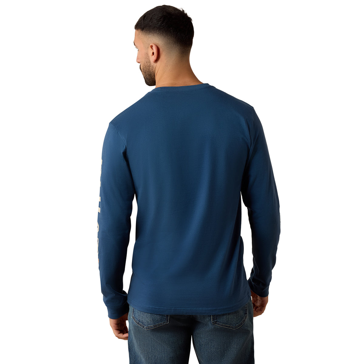 Ariat Men's Rebar Cotton Strong Standard Logo Pocket Long Sleeve T-Shirt