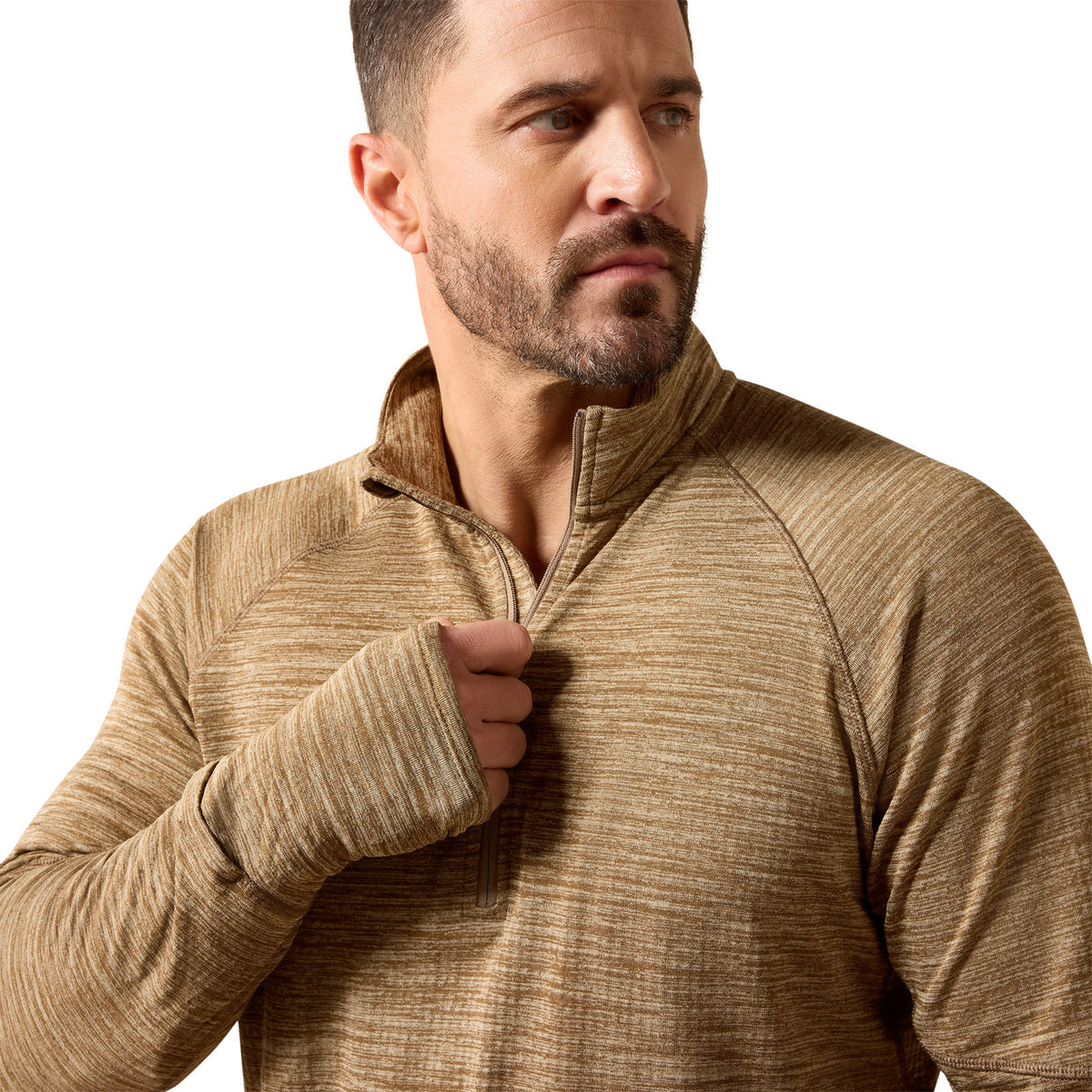Ariat Men's Rebar Gridwork Baselayer 1/4 Zip Long Sleeve T-Shirt