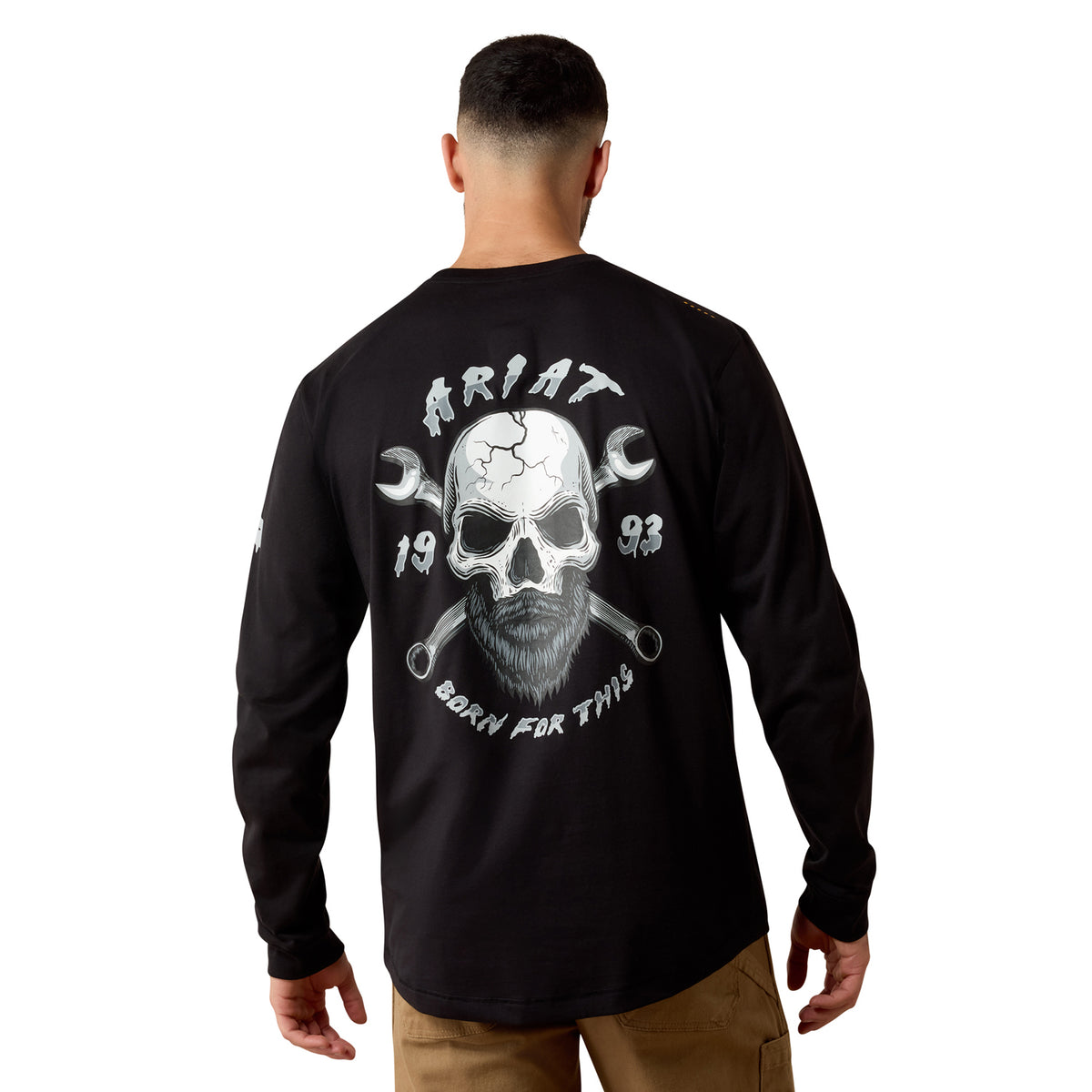 Ariat Men's Workman Bearded Skull Long Sleeve T-Shirt