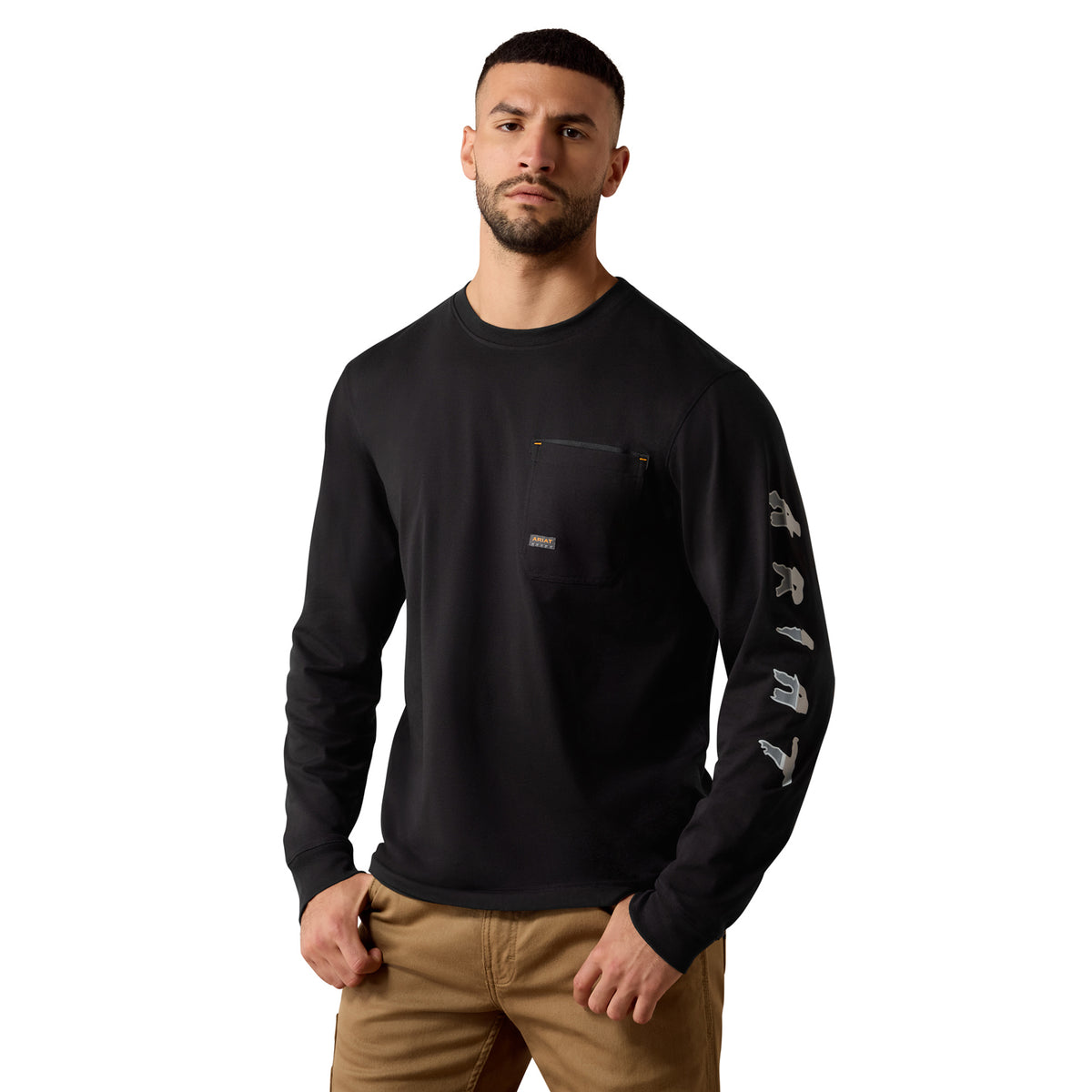 Ariat Men's Workman Bearded Skull Long Sleeve T-Shirt