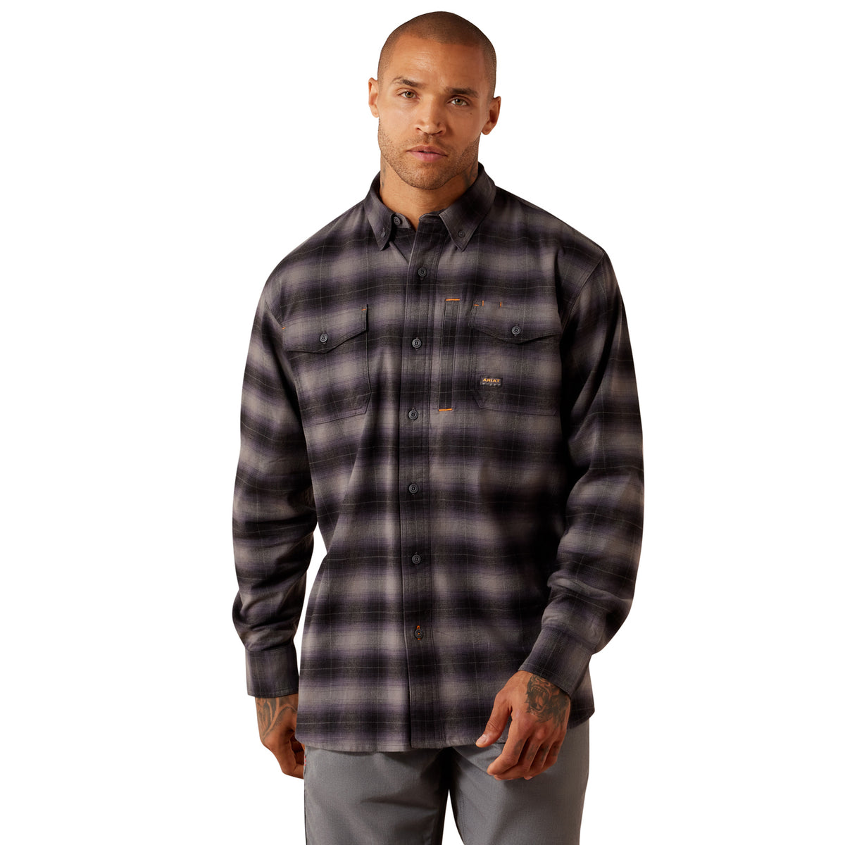 Ariat Men's Rebar Flannel Durastretch Long Sleeve Work Shirt