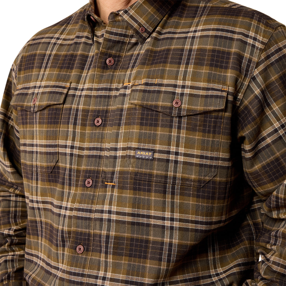 Ariat Men's Rebar Flannel Durastretch Long Sleeve Work Shirt