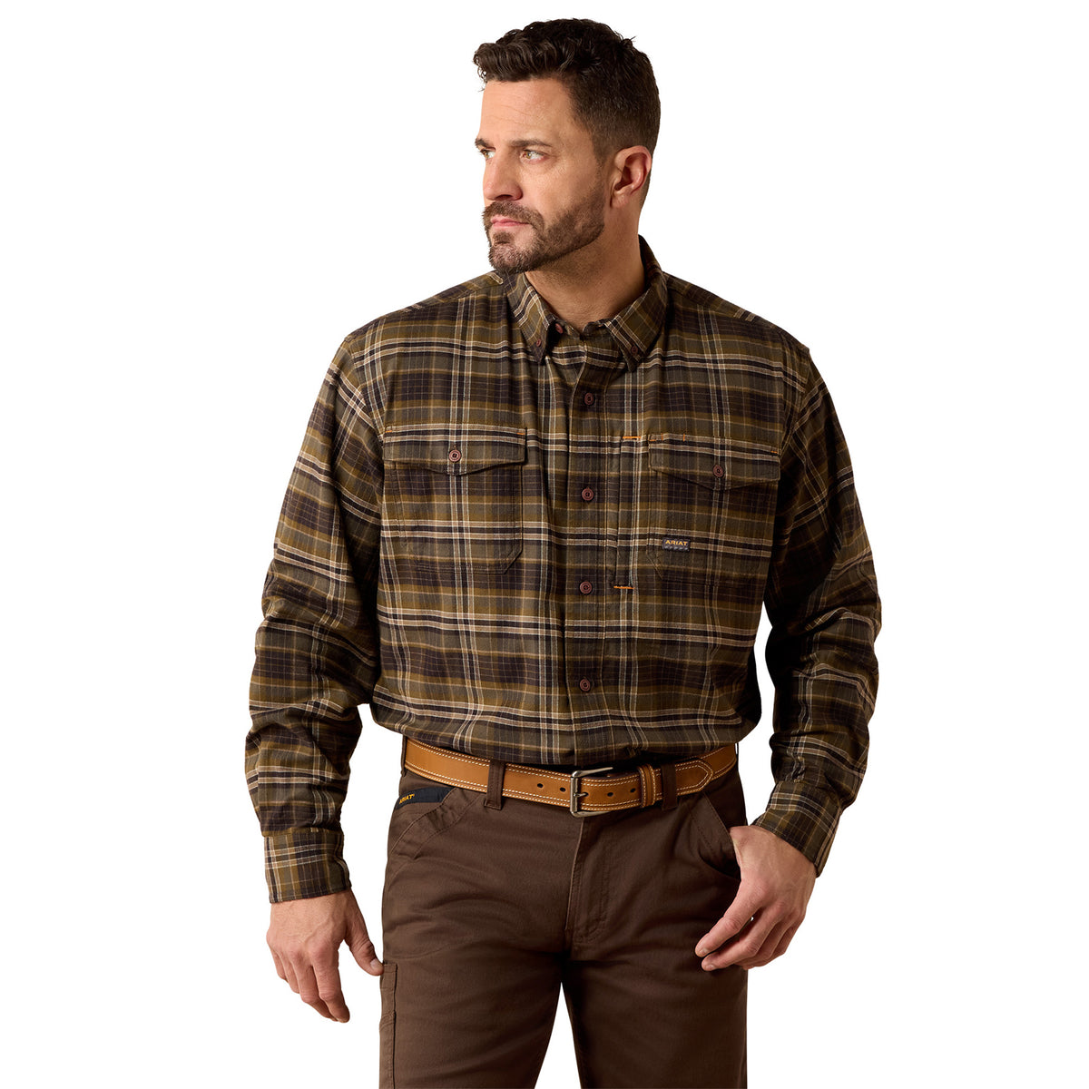 Ariat Men's Rebar Flannel Durastretch Long Sleeve Work Shirt