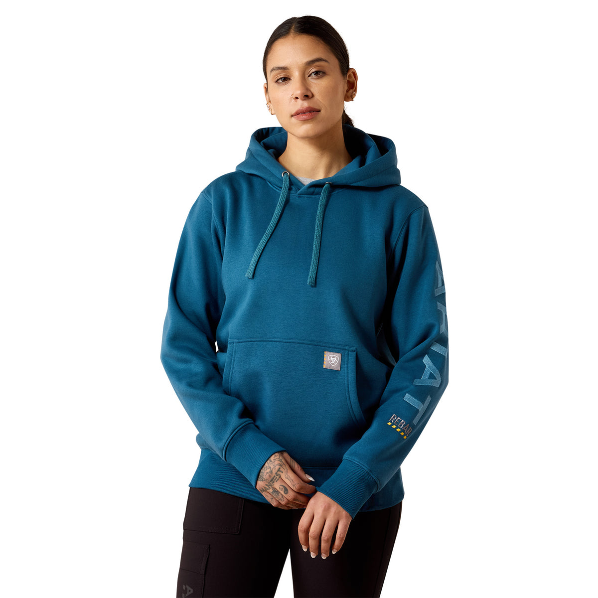 Ariat Women's Rebar Workman Graphic Hoodie Sweatshirts & Hoodies Ariat Deep Dive/Storm Blue 1XL Plus