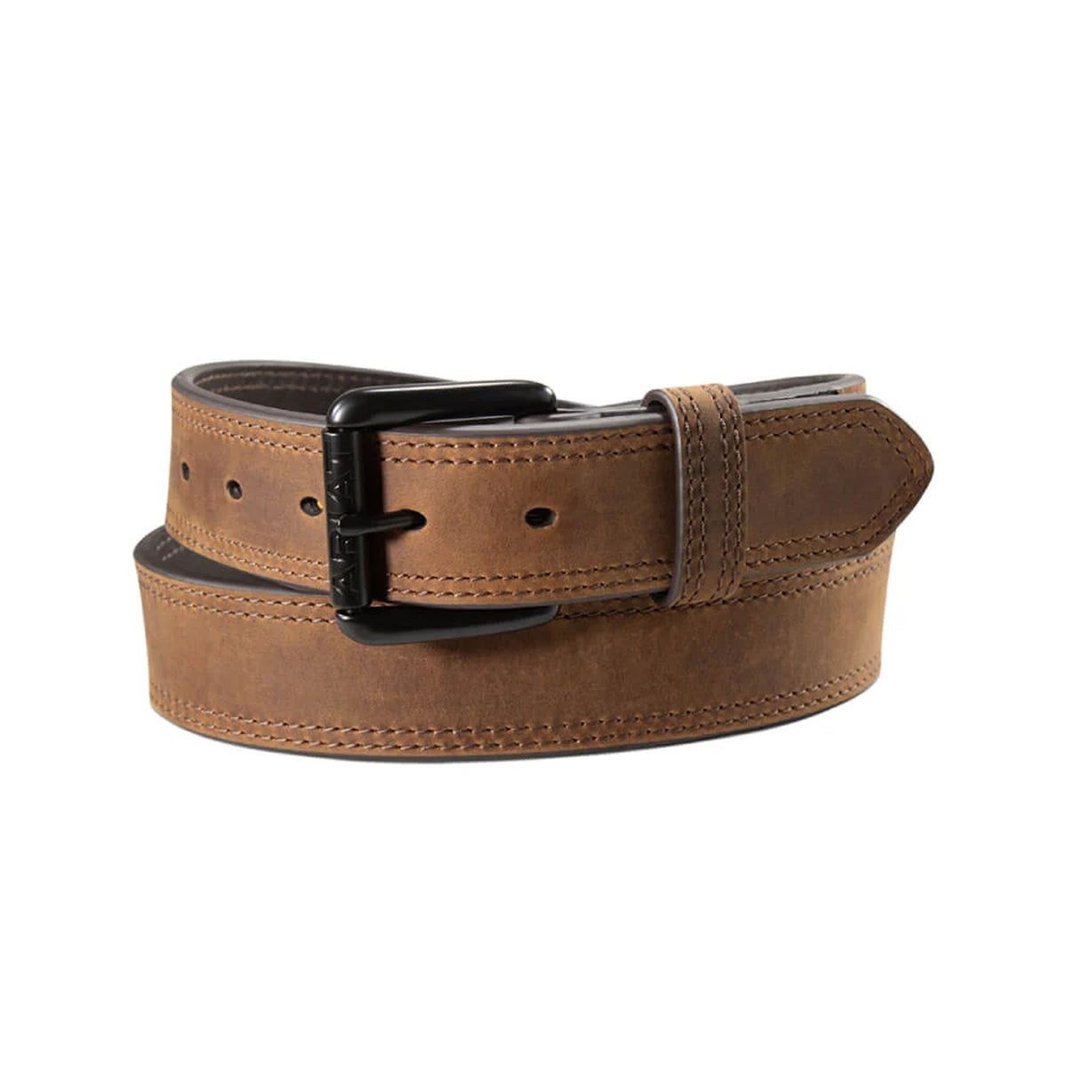 Ariat Men's Double Stitch 1.5" Leather Belt