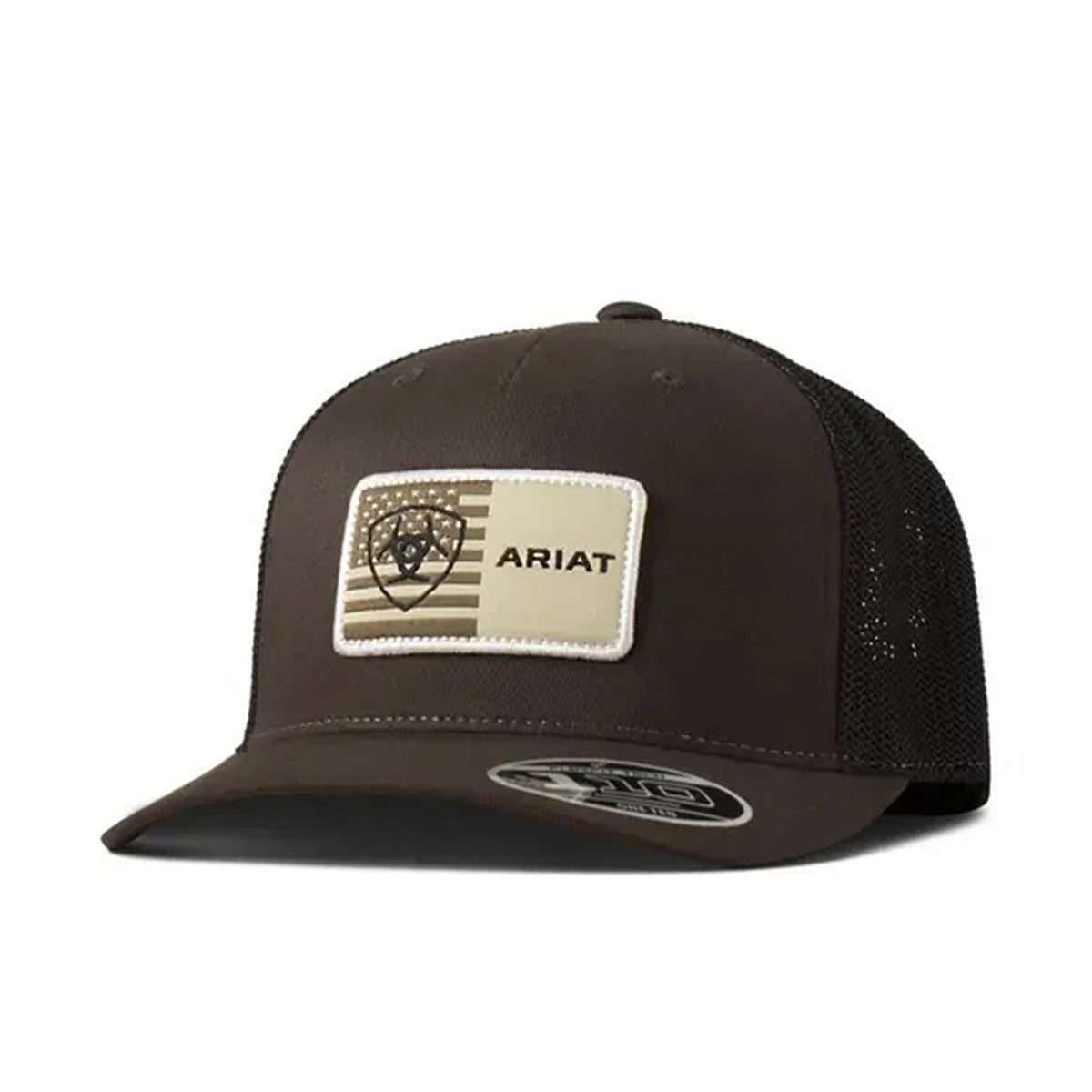 Ariat Flexfit 110 Mesh Snap Back Hats & Caps Ariat Brown OS
