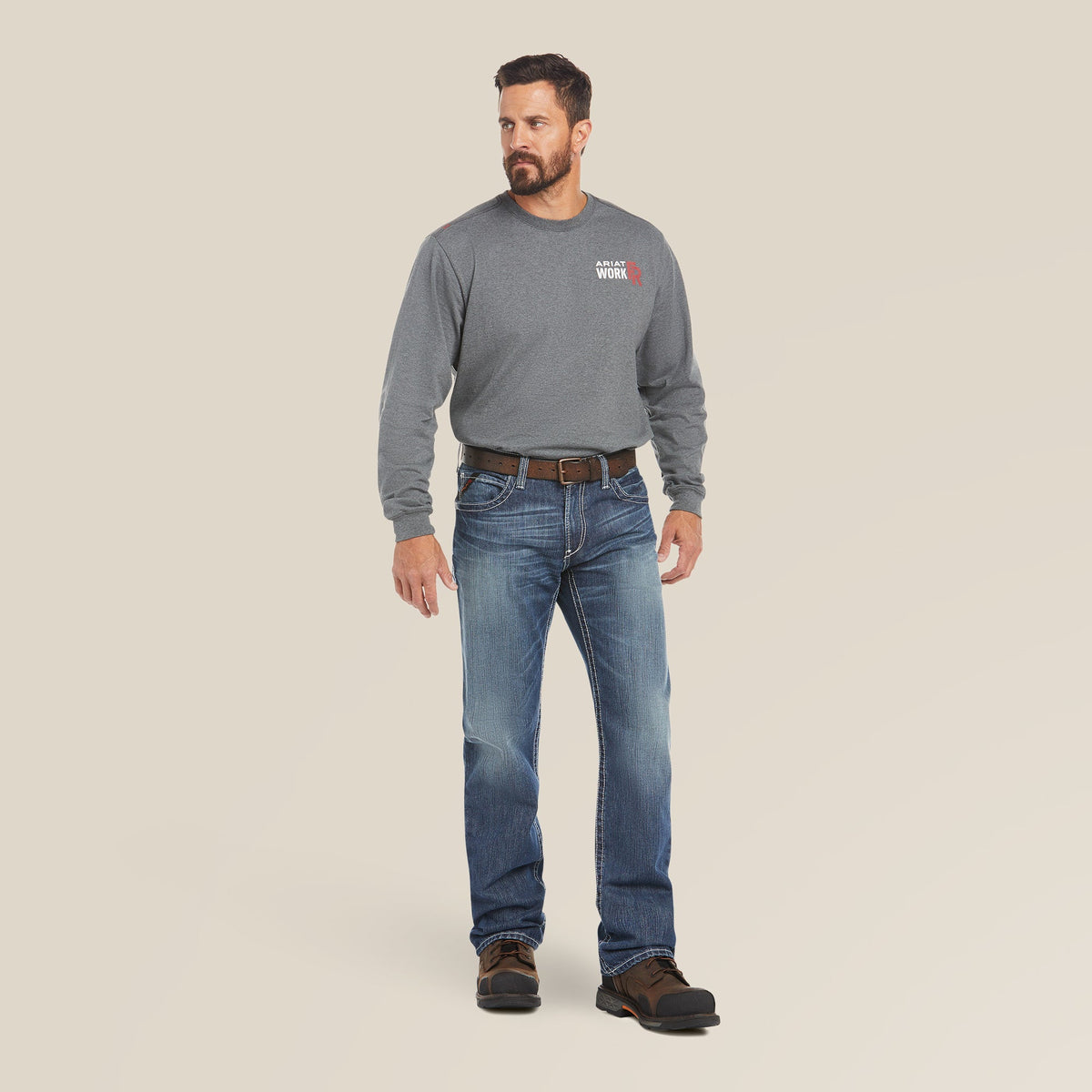 Ariat Men's FR M4 Relaxed Ridgeline Boot Cut Jean Pants Ariat