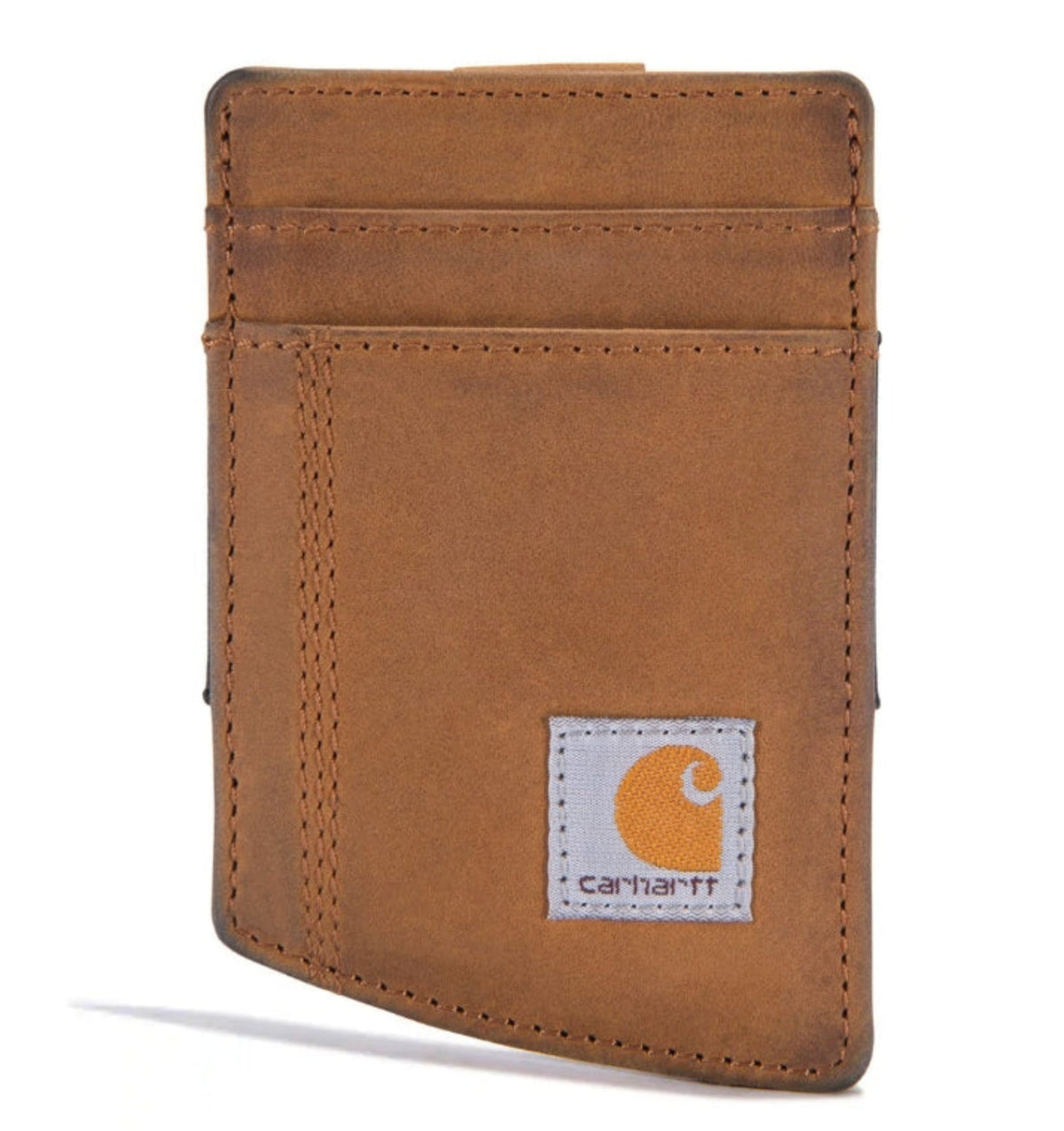 Carhartt Saddle Leather Font Pocket Wallet Wallets Carhartt Brown OS