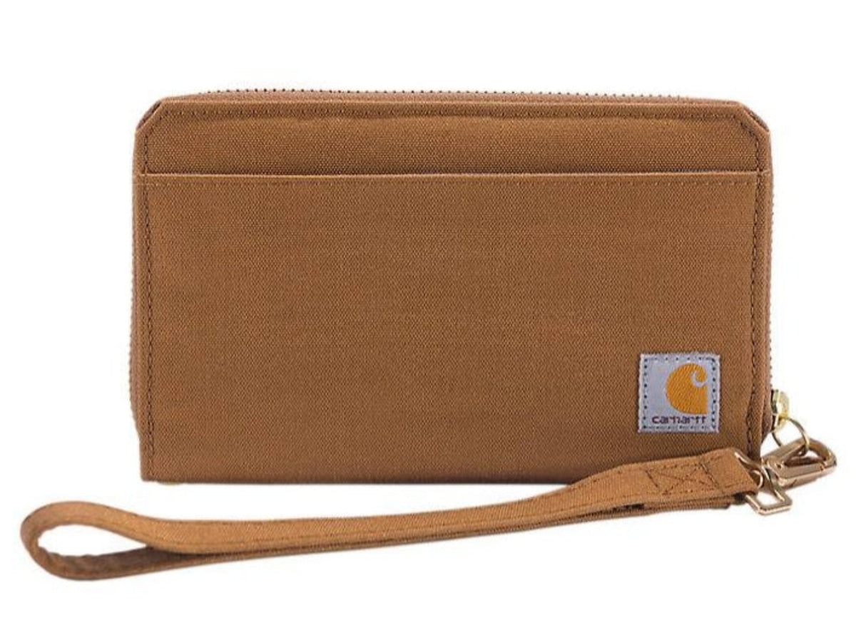 Carhartt Women's Nylon Duck Lay-Flat Clutch Wallet Wallets Carhartt Carhartt Brown OS