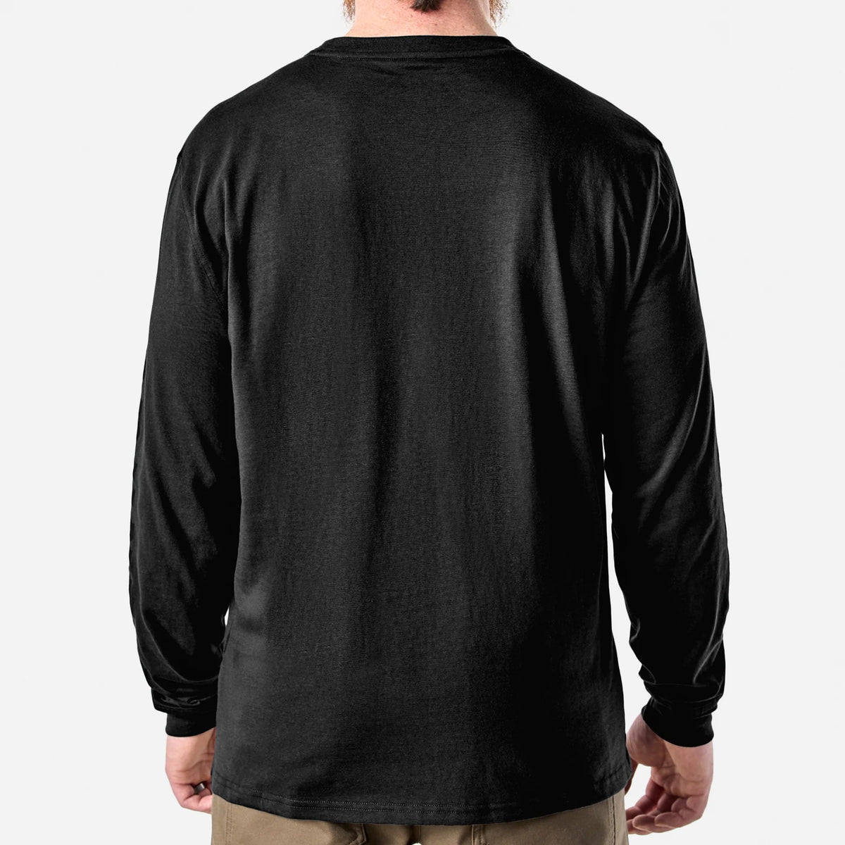 BRUNT Men's The Martin Utility Pocket Logo Long Short T-Shirt Long Sleeve T-Shirts BRUNT