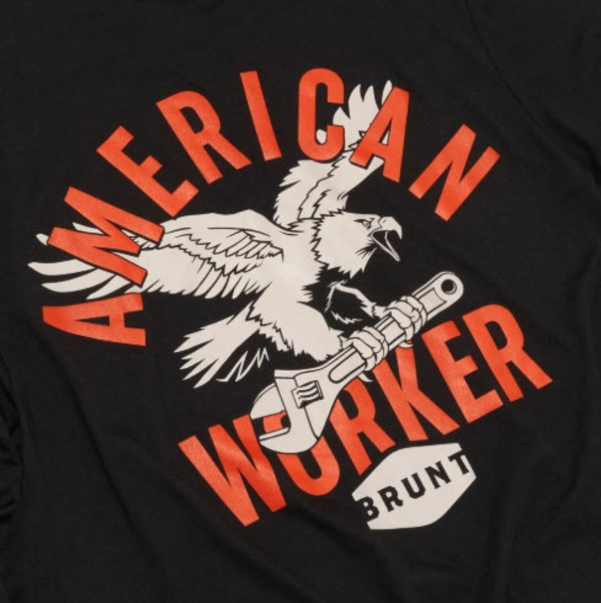 BRUNT Men's American Worker Graphic Short Sleeve T-Shirt T-Shirts BRUNT