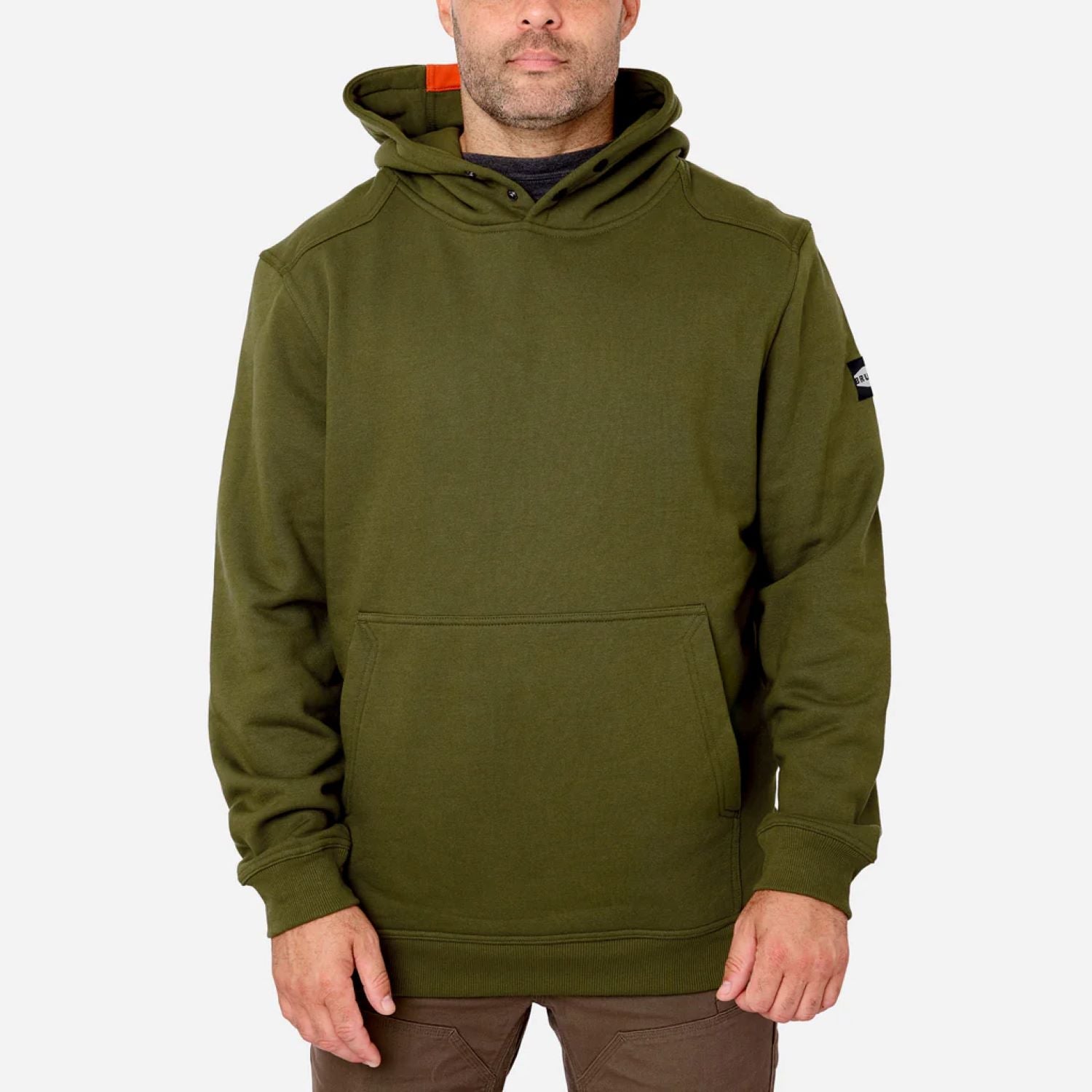 BRUNT Men's The Shevlin Water Resistant Workwear Hoodie Sweatshirts & Hoodies BRUNT Hunter Green 2XL Reg