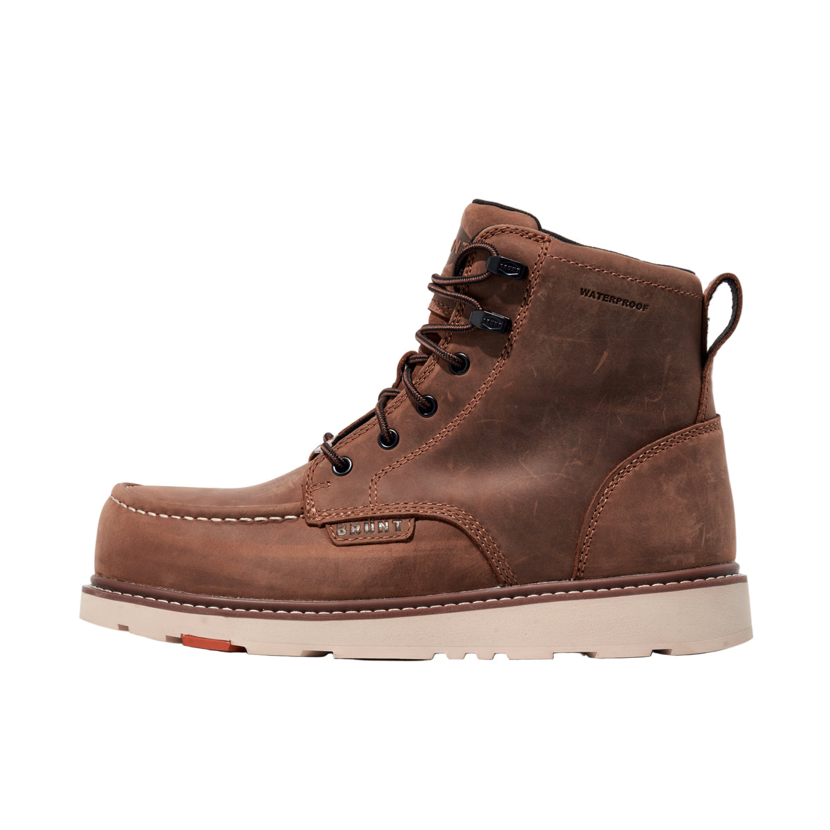 BRUNT Men's Marin 6" Comp Toe Waterproof Work Boot Work Boots BRUNT