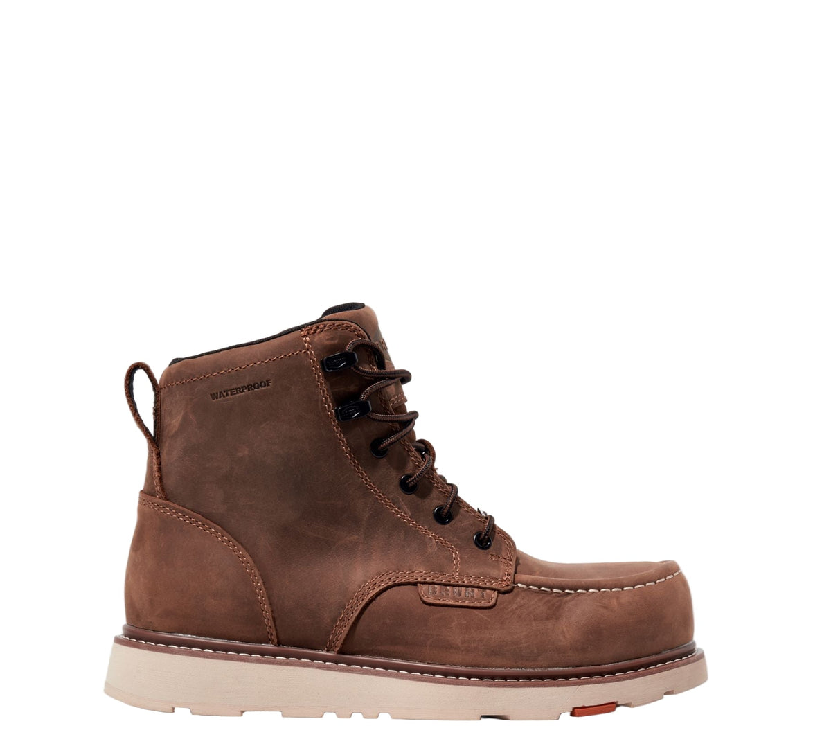 BRUNT Men's Marin 6" Comp Toe Waterproof Work Boot Work Boots BRUNT Brown 10 D/2E