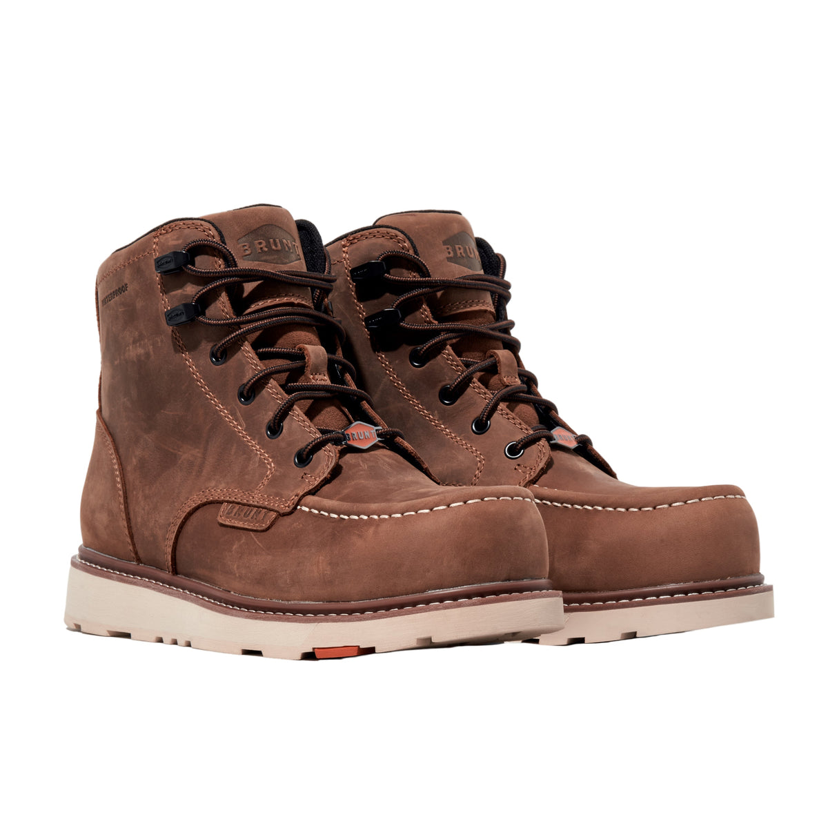 BRUNT Men's Marin 6" Comp Toe Waterproof Work Boot Work Boots BRUNT