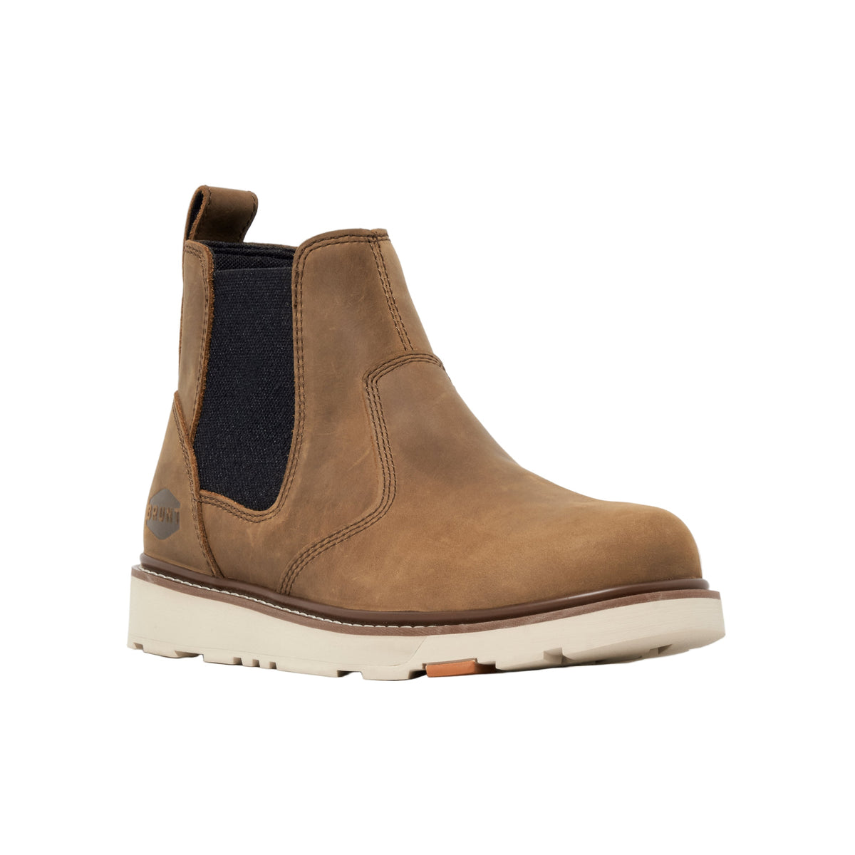 BRUNT Men's The Ohman 6" EH Slip Resistant Soft Toe Chelsea Work Boot Work Boots BRUNT
